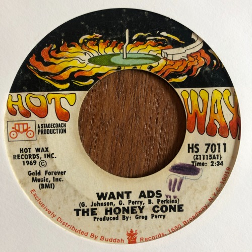 The Honey Cone ‎– Want Ads / We Belong Together