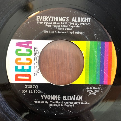 Yvonne Elliman / Various Artists - Everything&#039;s Alright / Heaven On Their Minds