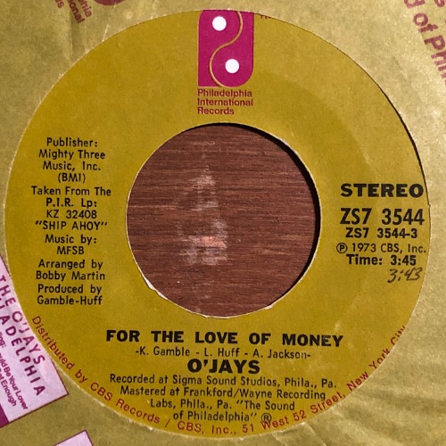 O&#039;Jays - For The Love Of Money