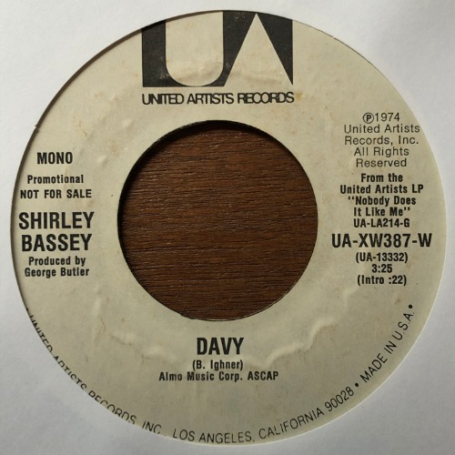 Shirley Bassey - Davy