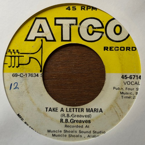 R.B. Greaves - Take A Letter Maria