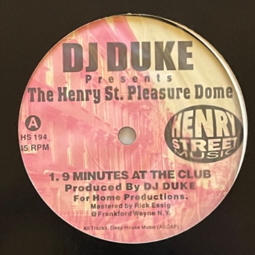 DJ Duke - The Henry St. Pleasure Dome