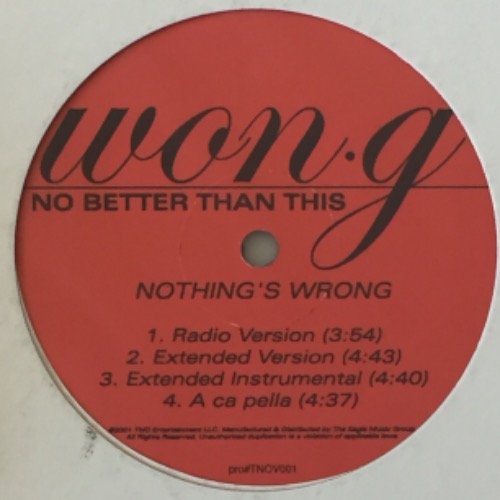 Won-G - Nothing&#039;s Wrong
