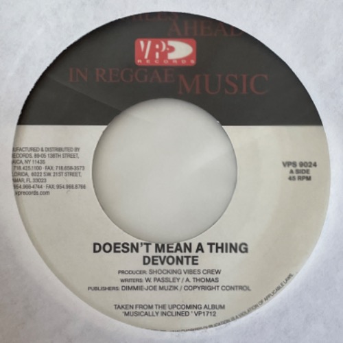 Devonte - Doesn&#039;t Mean A Thing