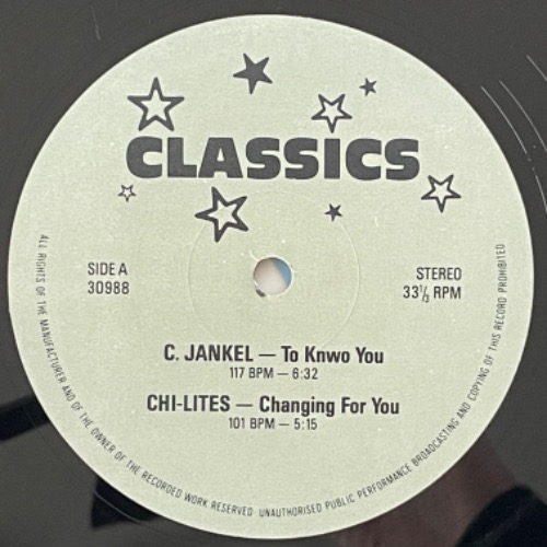 C. Jankel / Chi-Lites / Casper / Bunch of 5&#039;s - Glad To Know You / Changing For You / Groovy Ghost Show (Part III) / Shak Rendezvous