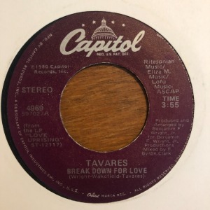 Tavares ‎– Break Down For Love / Loneliness