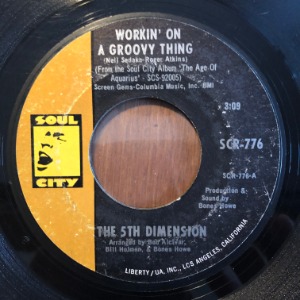 The 5th Dimension - Workin&#039; On A Groovy Thing / Broken Wing Bird