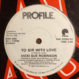Vicki Sue Robinson - To Sir With Love