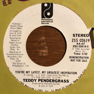 Teddy Pendergrass - You&#039;re My Latest, My Greatest Inspiration