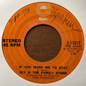 Sly &amp; The Family Stone - If You Want Me To Stay