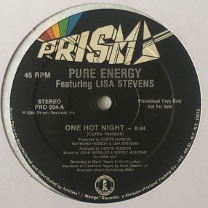 Pure Energy Featuring Lisa Stevens - One Hot Night