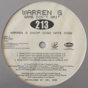 Warren G - Game Don&#039;t Wait Remix