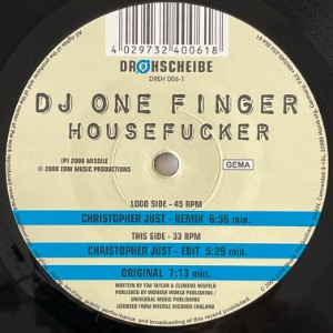 DJ One Finger - Housefucker