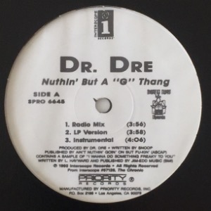 Dr. Dre - Nuthin&#039; But A &#039;G&#039; Thang