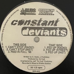 Constant Deviants - Can&#039;t Stop / Fed Up