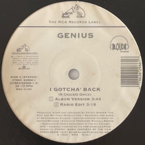 Genius - I Gotcha&#039; Back
