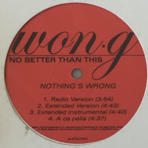 Won-G - Nothing&#039;s Wrong