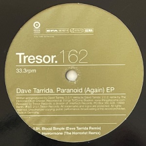 Dave Tarrida - Paranoid (Again) EP
