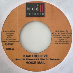 Voice Mail - Kaah Believe