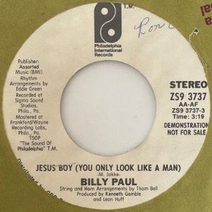 Billy Paul - Jesus Boy (You Only Look Like A Man)
