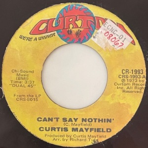 Curtis Mayfield - Can&#039;t Say Nothin&#039; / Future Song