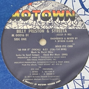 Billy Preston &amp; Syreeta - Go For It
