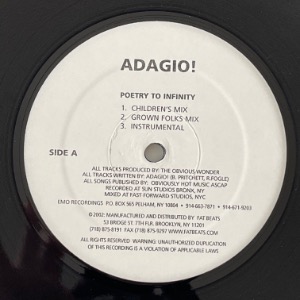 Adagio! - Poetry To Infinity / Who Is Adagio?