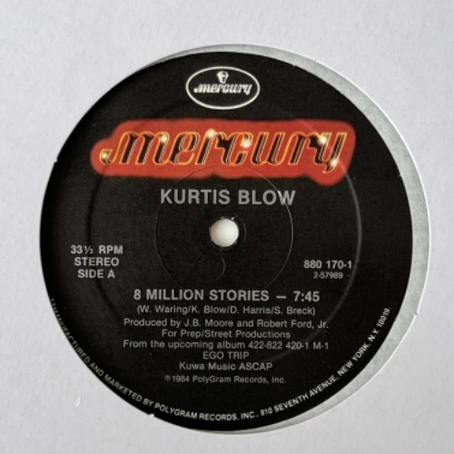 Kurtis Blow - 8 Million Stories / AJ Scratch