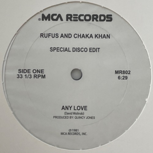 Rufus And Chaka Khan - Any Love / I Know You, I Live You