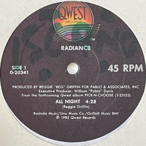 Radiance - All Night