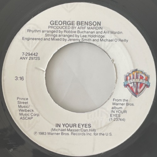 George Benson - In Your Eyes / Never Too Far To Fall