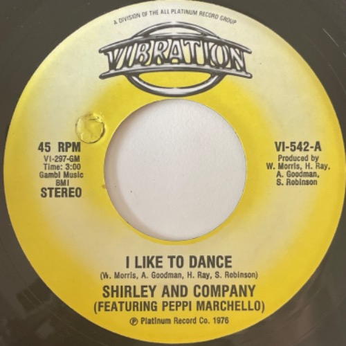 Shirley And Company Featuring Peppi Marchello - I Like To Dance / Jim Doc C&#039;ain