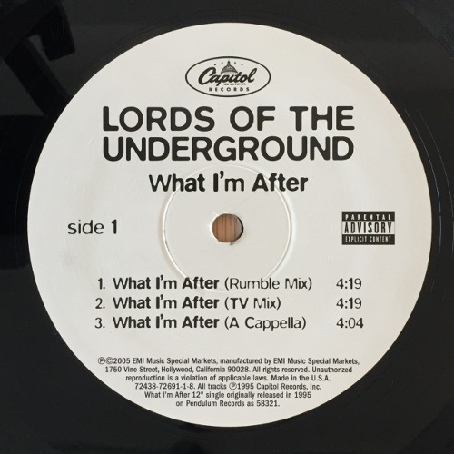Lords Of The Underground - What I&#039;m After