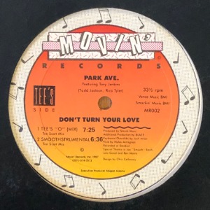 Park Ave. Featuring Tony Jenkins - Don&#039;t Turn Your Love