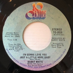 Barry White - I&#039;m Gonna Love You Just A Little More Baby