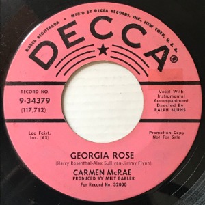 Carmen McRae - Georgia Rose