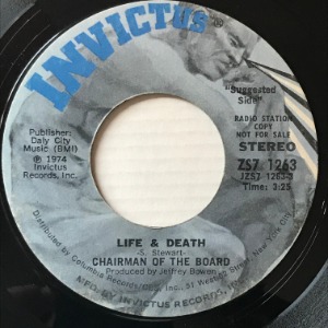 Chairmen Of The Board - Life &amp; Death / Live With Me, Love With Me
