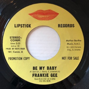 Frankie Gee - Be My Baby