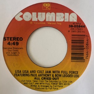 Lisa Lisa And Cult Jam With Full Force - All Cried Out