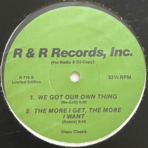 C.J. &amp; Co / Lorraine Johnson - We Got Our Own Thing / The More I Get, The More I Want