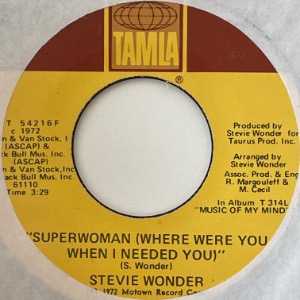 Stevie Wonder - Superwoman (Where Were You When I Needed You)