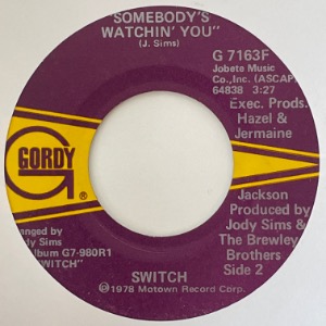 Switch - I Wanna Be Closer / Somebody&#039;s Watchin&#039; You