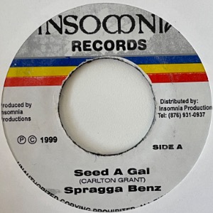 Spragga Benz / Barry O&#039;Hare - Seed A Gal / Hurricane