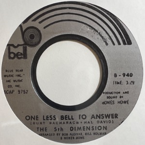 The 5th Dimension - One Less Bell To Answer / Feelin&#039; Alright?