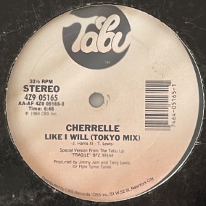Cherrelle - Like I Will (Tokyo Mix)