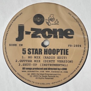 J-Zone - 5 Star Hooptie / Eatadiccup