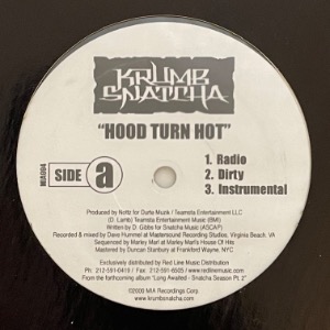 Krumb Snatcha - Hood Turn Hot / Can&#039;t Get None