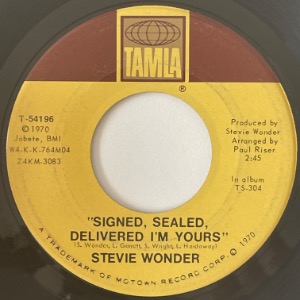 Stevie Wonder - Signed, Sealed, Delivered I&#039;m Yours / I&#039;m More Than Happy