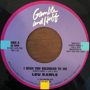Lou Rawls - I Wish You Belonged To Me